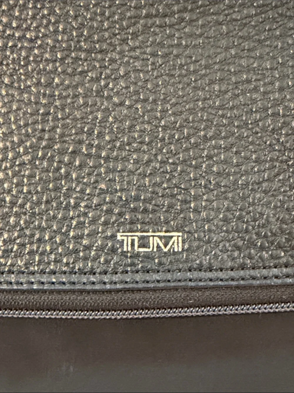 Authentic Tumi Black Nylon and Leather Top-Handle Backpack like new condition
